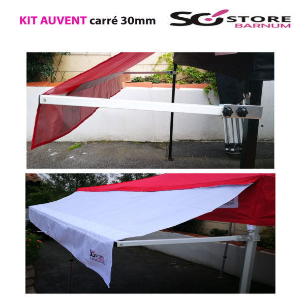 KIT pièces métal pour AUVENT pied CARRE 30mm | 2m ou 3m | – Image 6