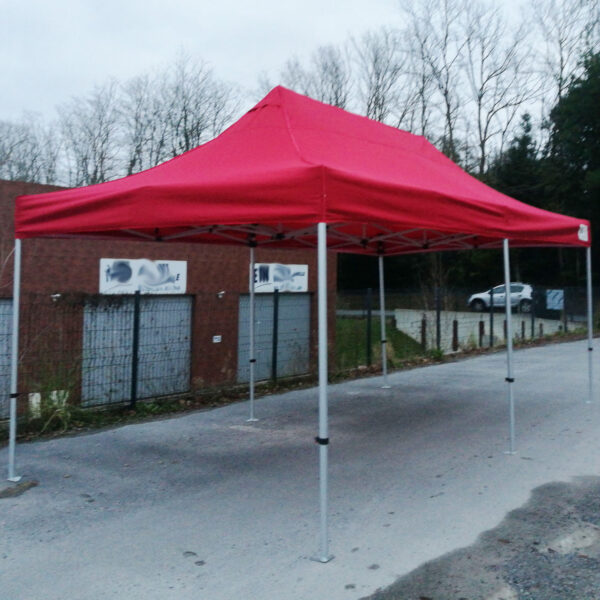 BARNUM  ALUMINIUM SEMI PRO | 3mx6m | TOIT ANTI UV |  option 3 murs – Image 3