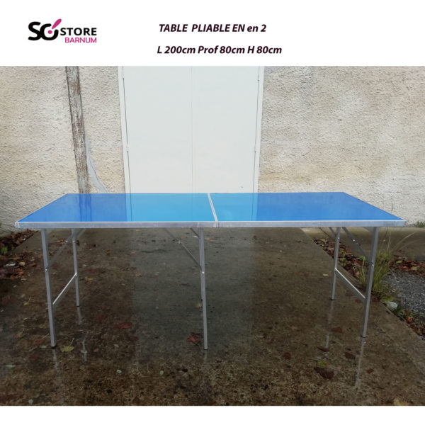 table aluminium outdoor pas moins cher