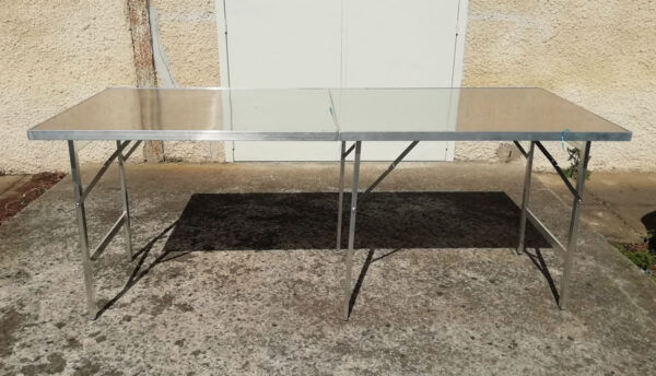TABLE PLIABLE en 2  | 100% ALUMINIUM | 200cm x 100cm | – Image 3
