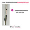 TABLE aluminium Inclinée Ajourée  | 120cm x 120cm  | port offert – Image 5