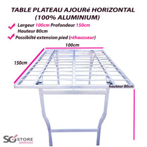 table primeur pas cher ajouré