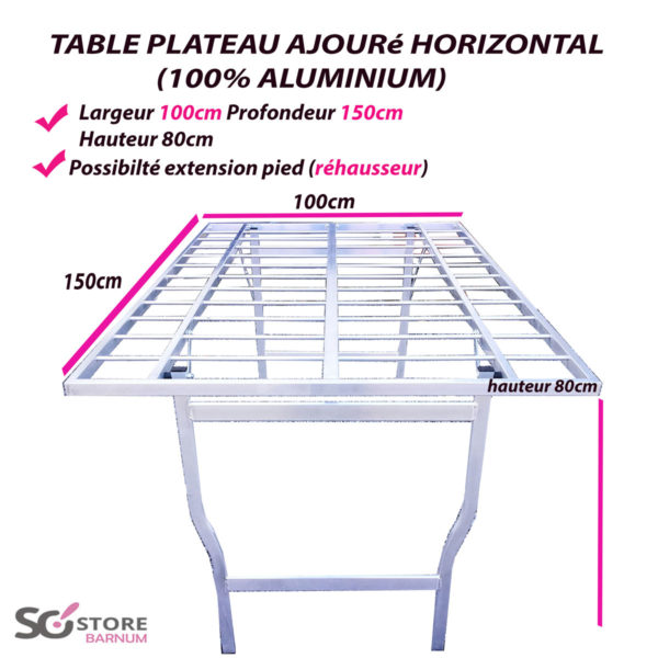 table primeur pas cher ajouré