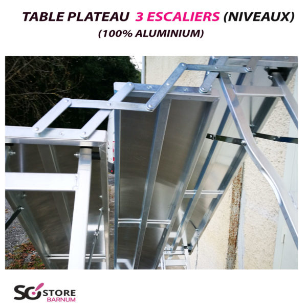 TABLE PRésentoir 3 escaliers