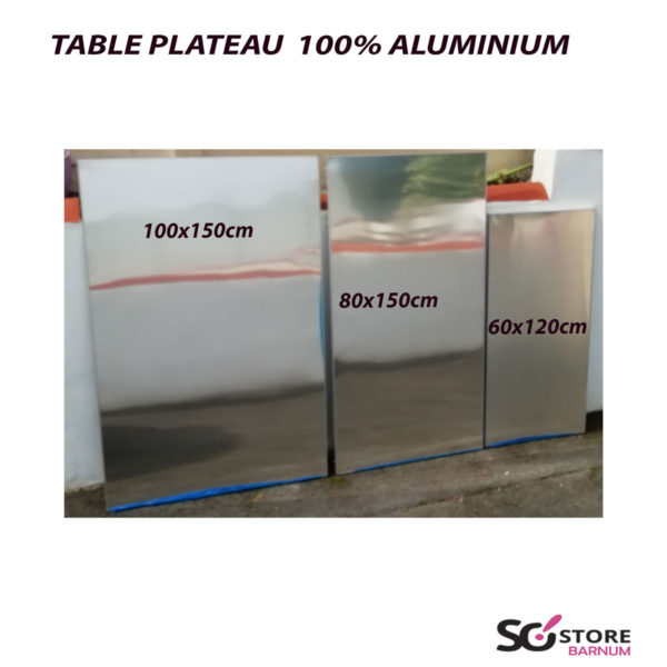 table pliable 100% aluminium