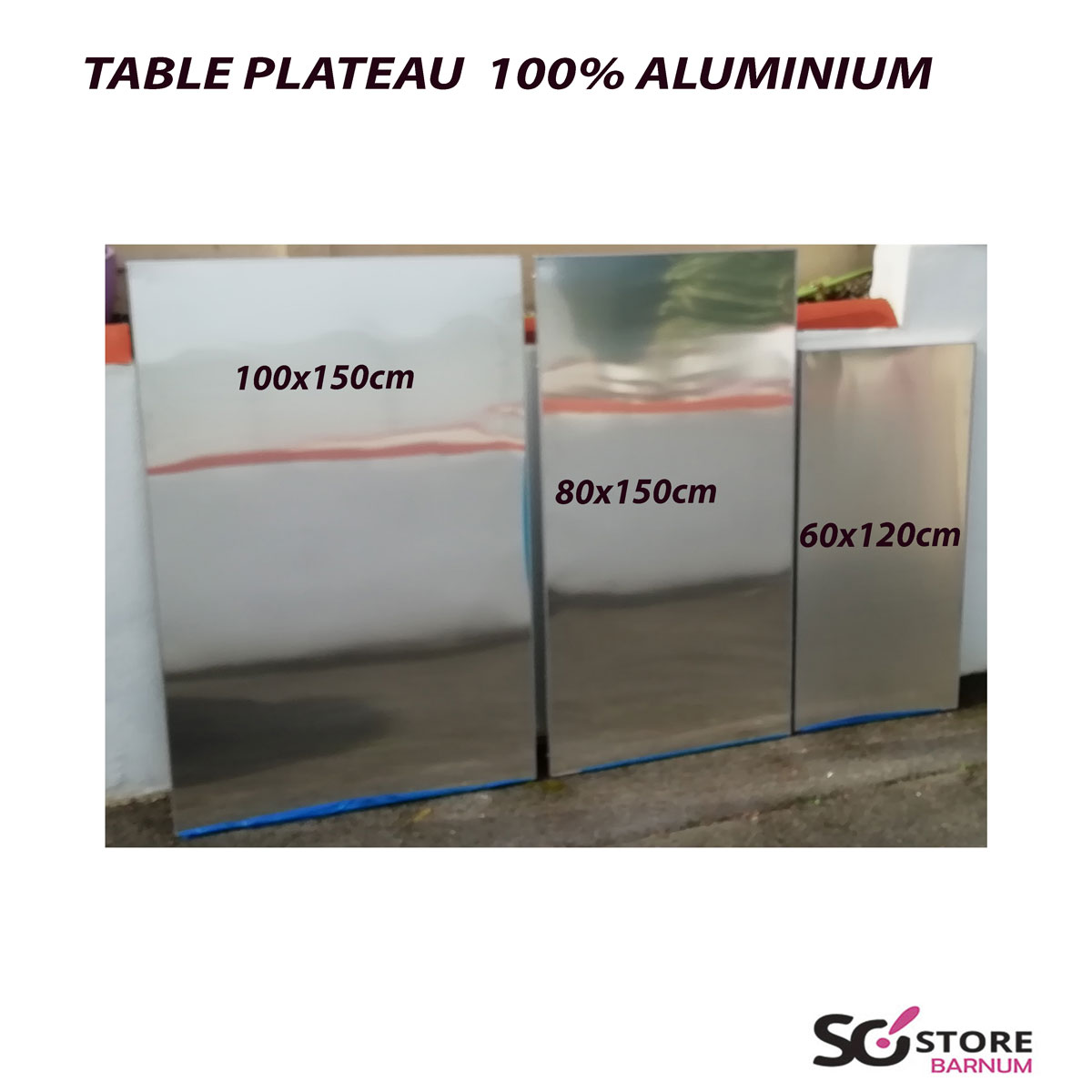Plateau Aluminium Rectangulaire 850cc - 50 pièces - 20x14x5 cm