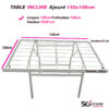 TABLE  Inclinée Ajourée  | 100cm x 150cm | port offert