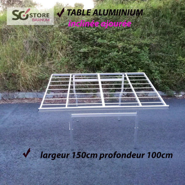 TABLE  Inclinée Ajourée  | 100cm x 150cm | port offert – Image 2