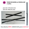 Pièce METAL pour barnum GAMME ACIER(laqué noir)/ pied carré 31mm – Image 5
