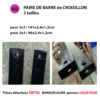 Pièce METAL pour barnum GAMME ACIER(laqué noir)/ pied carré 31mm – Image 6