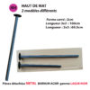 Pièce METAL pour barnum GAMME ACIER(laqué noir)/ pied carré 31mm – Image 7