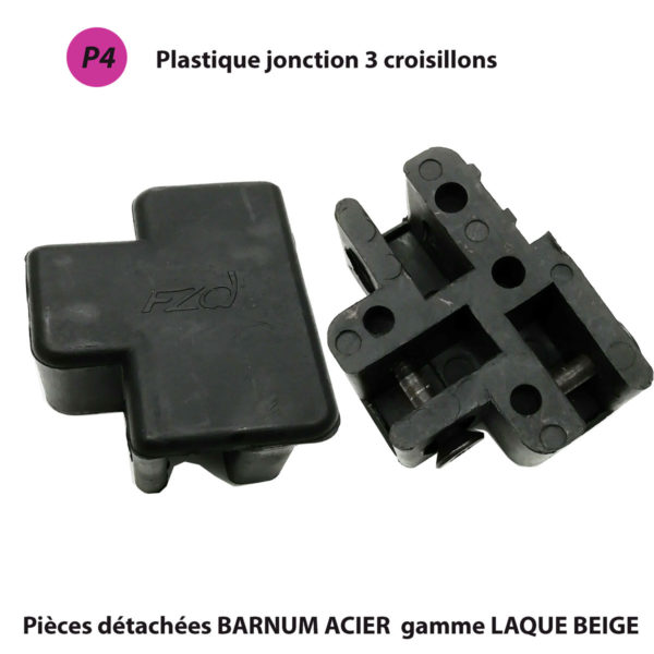 Pièce PLASTIQUE pour barnum GAMME ACIER (laqué BEIGE) /  pieds carré 31mm -Port offert – Image 5