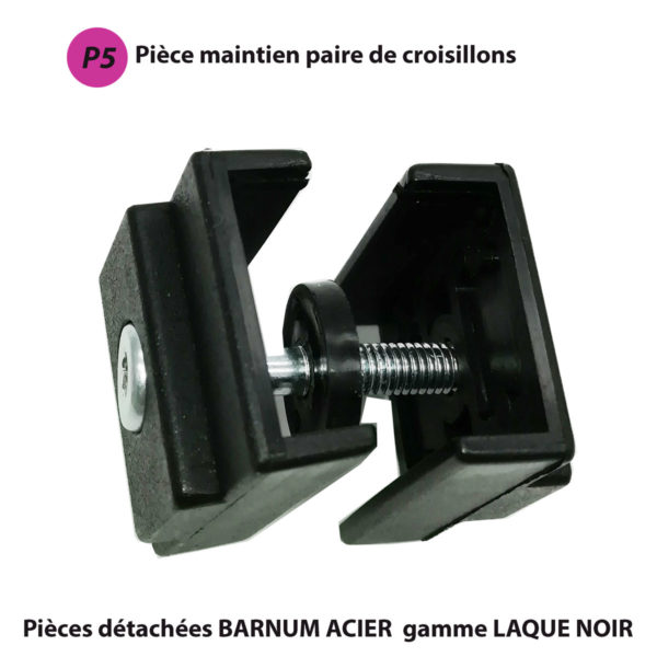 Pièce PLASTIQUE pour barnum GAMME ACIER (laqué noir) / pied carré 31mm | Port compris – Image 6