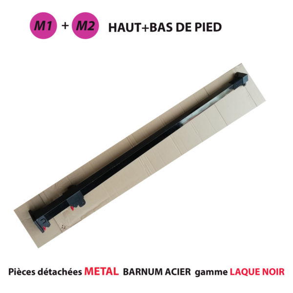 Pièce METAL pour barnum GAMME ACIER(laqué noir)/ pied carré 31mm – Image 4