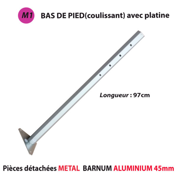 Pièce METAL pour barnum GAMME ALUMINIUM 45mm – Image 2