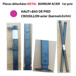 Pied pour barnum ACIER | Occasion | port inclus