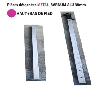 Pied complet -occasion-pour barnum ALUMINIUM  carré 38mm  ou 30mm