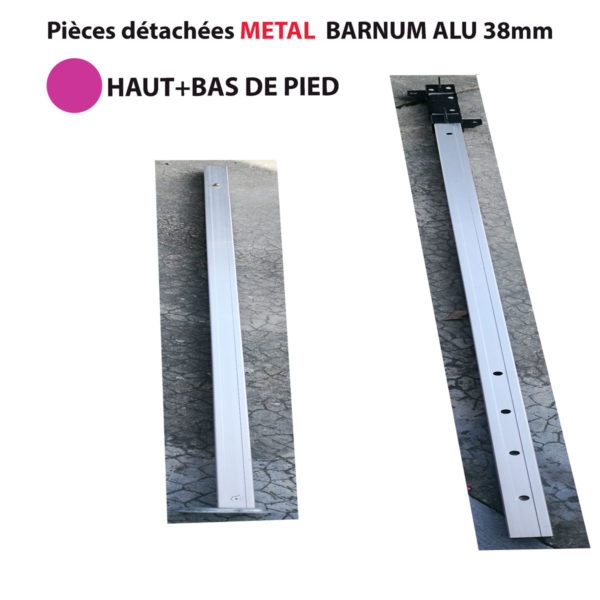 Pied complet -occasion-pour barnum ALUMINIUM  carré 38mm  ou 30mm – Image 2