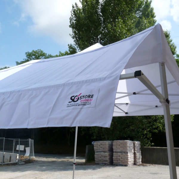 BARNUM  ALUMINIUM  SEMI PRO  |  3mx3m |  avec AUVENT | Murs en option – Image 5