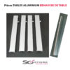 TABLE ALUMINIUM HORIZONTALE  plateau  Ajouré | 100x150cm |  3 tables | DERNIER LOT – Image 5