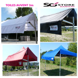 TOILES  pour AUVENT 3 mètres (anti uv) - Port offert