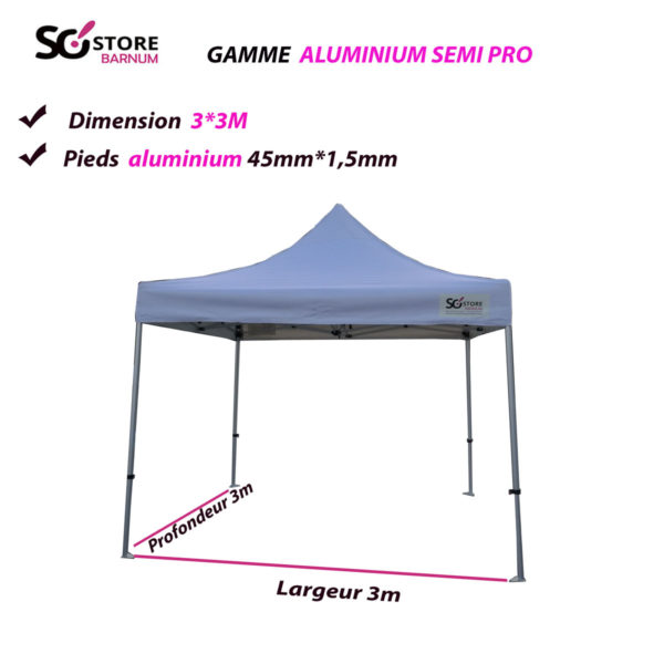 TOIT - Gamme ALUMINIUM semi pro | 40-45mm - Port offert