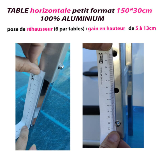 Mini Table horizontale à poser sur grande table | 150*30cm | Hauteur 20 ou 30cm – Image 5
