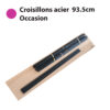 CROISILLONS ACIER  ou ALUMINIUM  / OCCASION  / 93.5cm *100cm * 135cm *139cm *143cm – Image 2