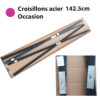 CROISILLONS ACIER  ou ALUMINIUM  / OCCASION  / 93.5cm *100cm * 135cm *139cm *143cm