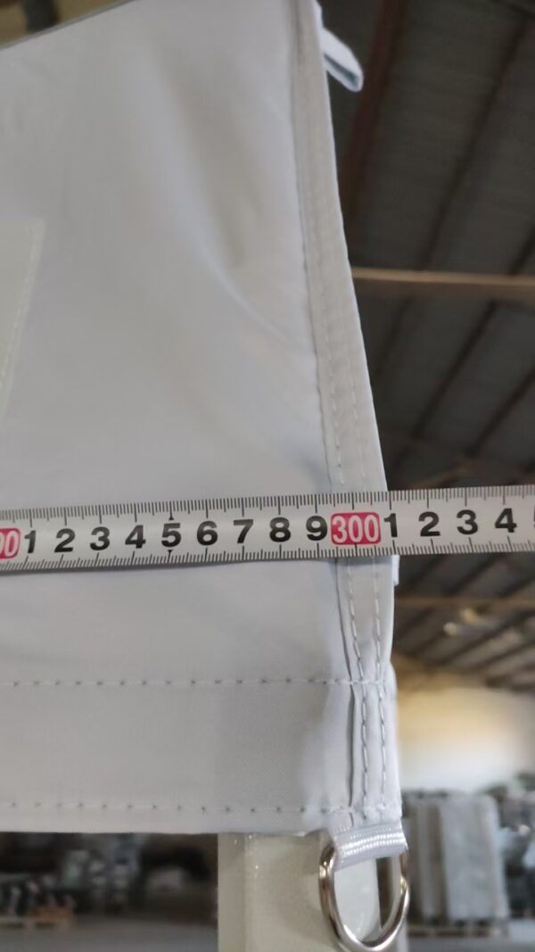 BARNUM  ACIER STANDARD -pied hexagonal 31/36mm |  TOIT anti UV  |  3mx3m |  option 3 murs – Image 6