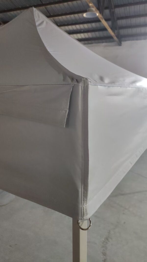 BARNUM  ACIER STANDARD -pied hexagonal 31/36mm |  TOIT anti UV  |  3mx3m |  option 3 murs – Image 8