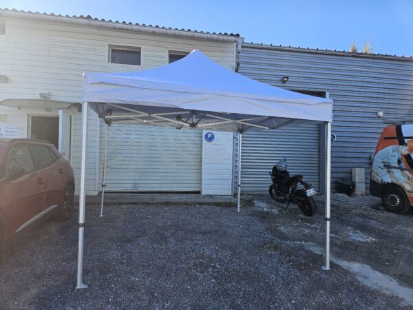 BARNUM  ALUMINIUM  HEXA 55mm PRO |TOIT anti UV  |  3mx3m |  option 3 murs