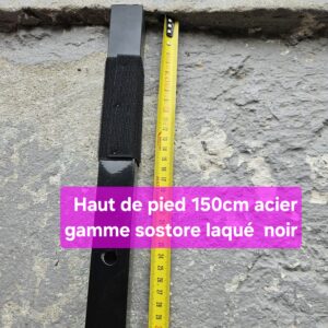 HAUT DE PIED BARNUM 150CM noir laqué sostore wuhi