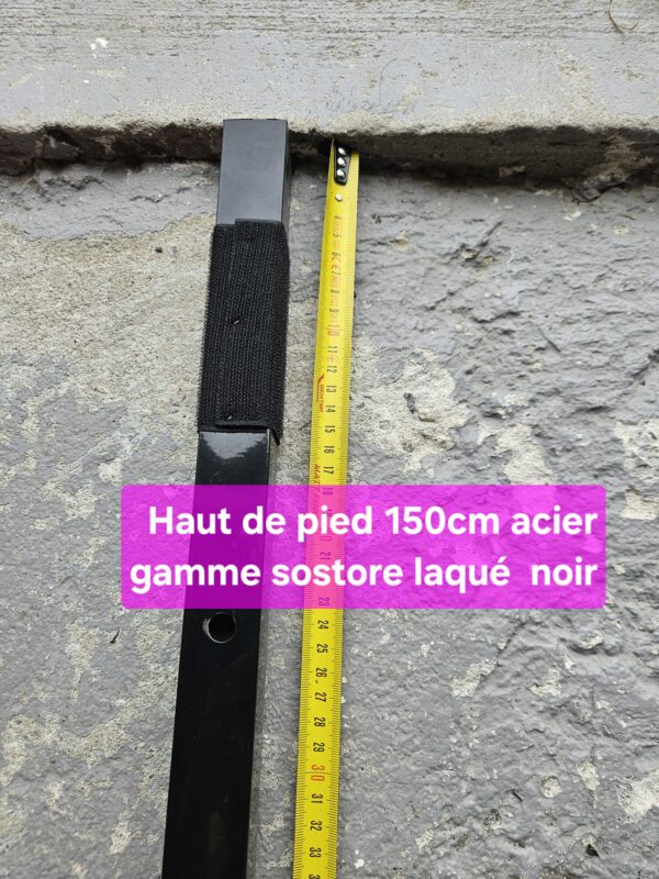 HAUT DE PIED BARNUM 150CM noir laqué sostore wuhi